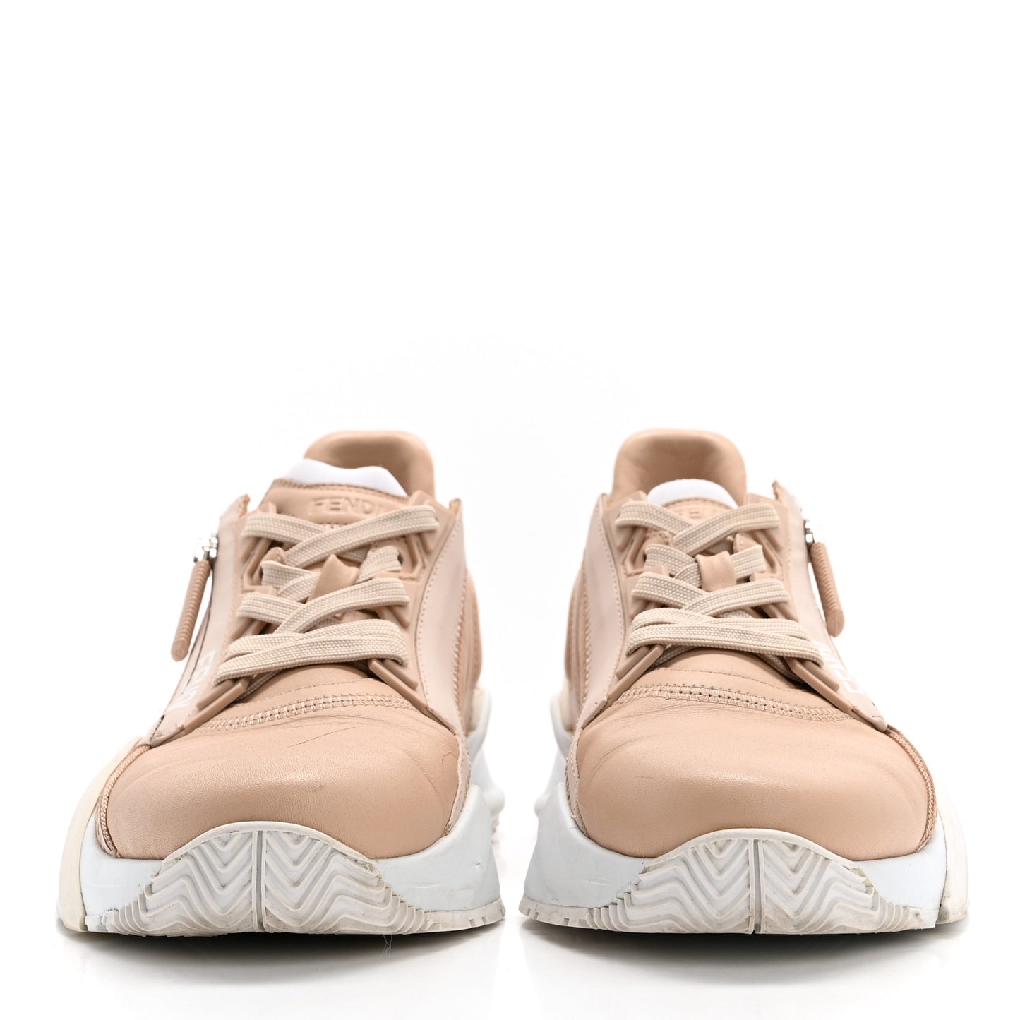 Vitello Fendi Flow Low Top Sneakers 38.5 Poudre