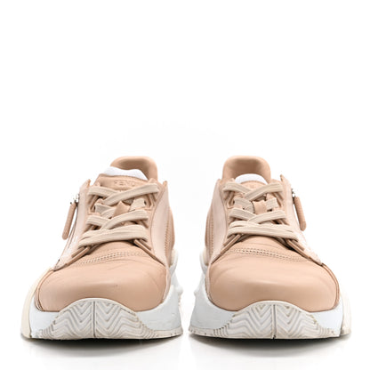 Fendi Vitello Fendi Flow Low Top Sneakers 38.5 Poudre 2 of 10