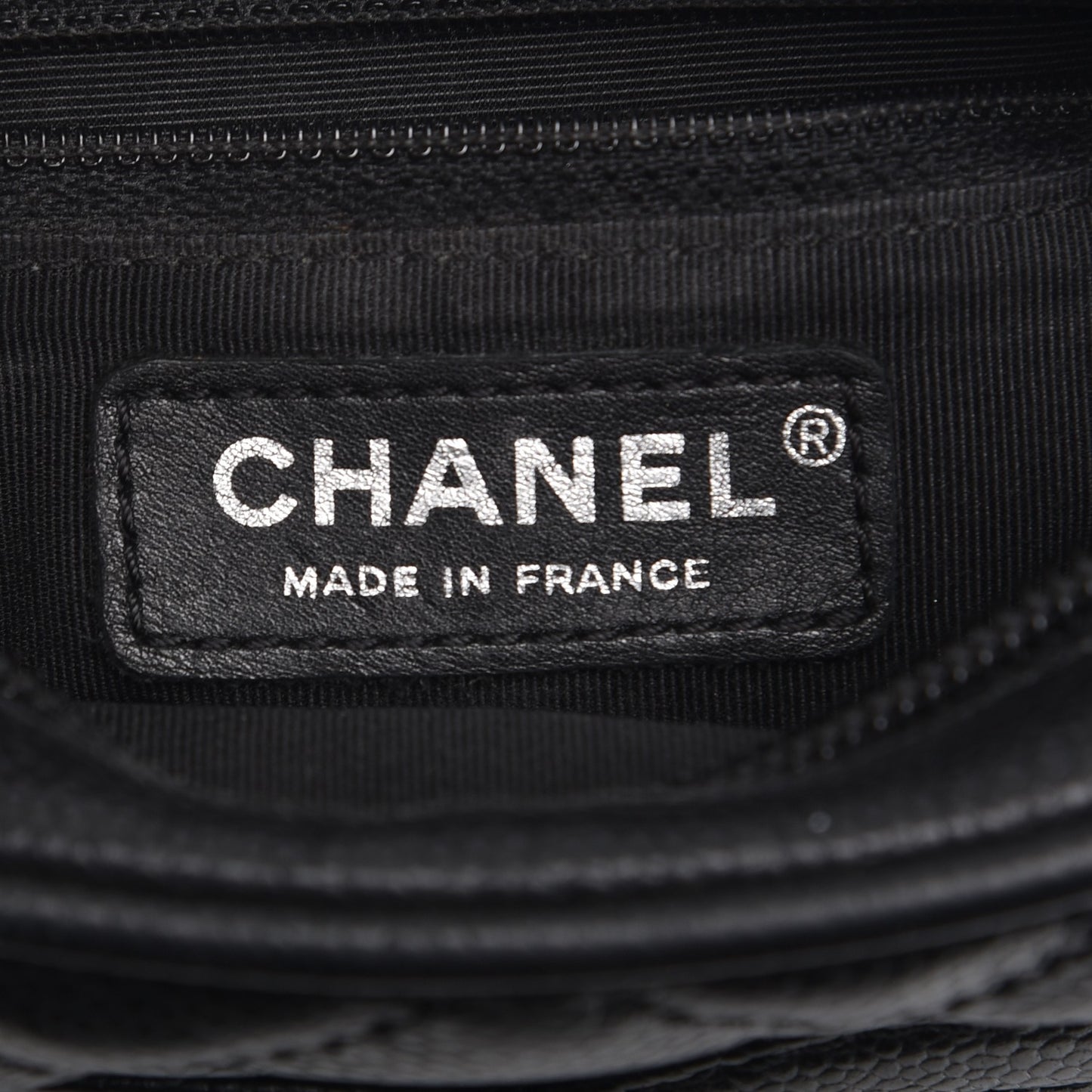 Caviar Quilted Camera Shoulder Bag Black