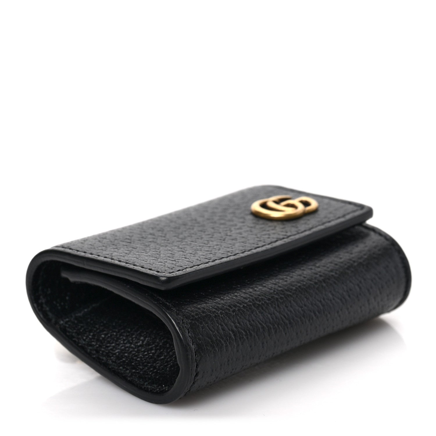 Gucci Calfskin Boar Effect GG Marmont AirPods Pro Case Black 4 of 6