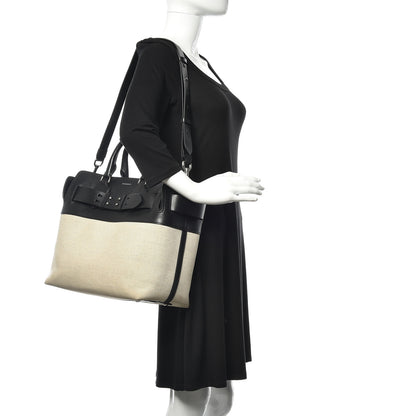 Burberry Canvas Smooth Calfskin Medium Belt Bag Black 3 of 16