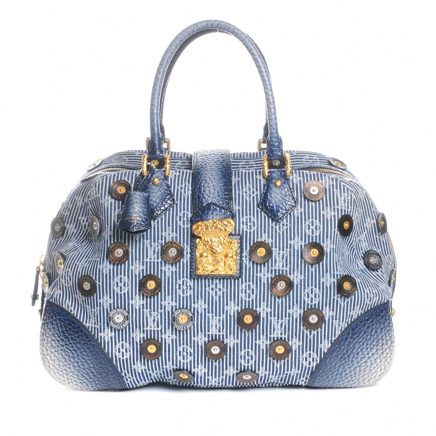 Louis Vuitton Denim Polka Dot Trunks and Bags Bowly 1 of 8