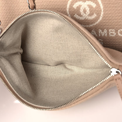 Chanel Mixed Fibers Small Deauville Tote Beige 10 of 15