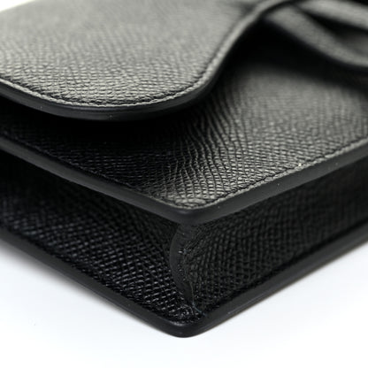 Christian Dior Grained Calfskin Saddle Belt Bag Black 8 of 14