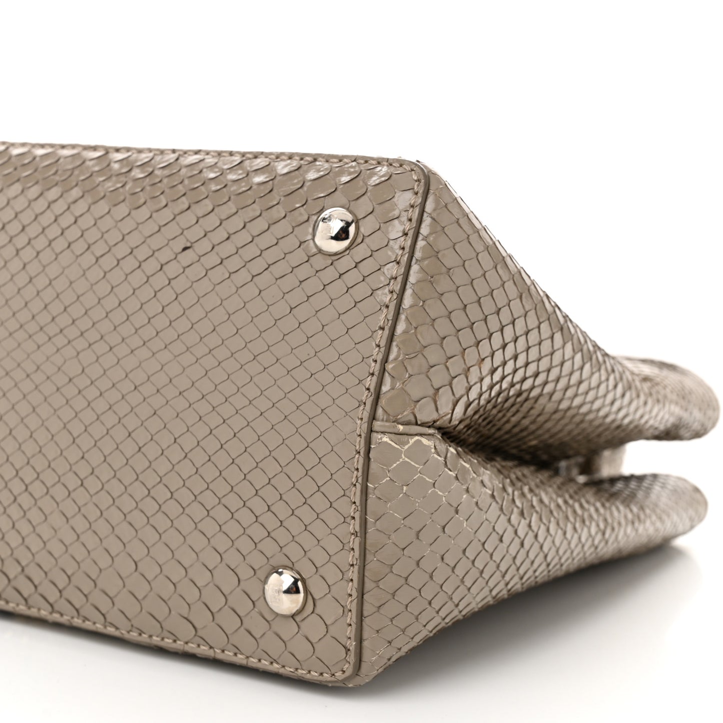 Snakeskin Petite 2Jours Tote Beige Multicolor