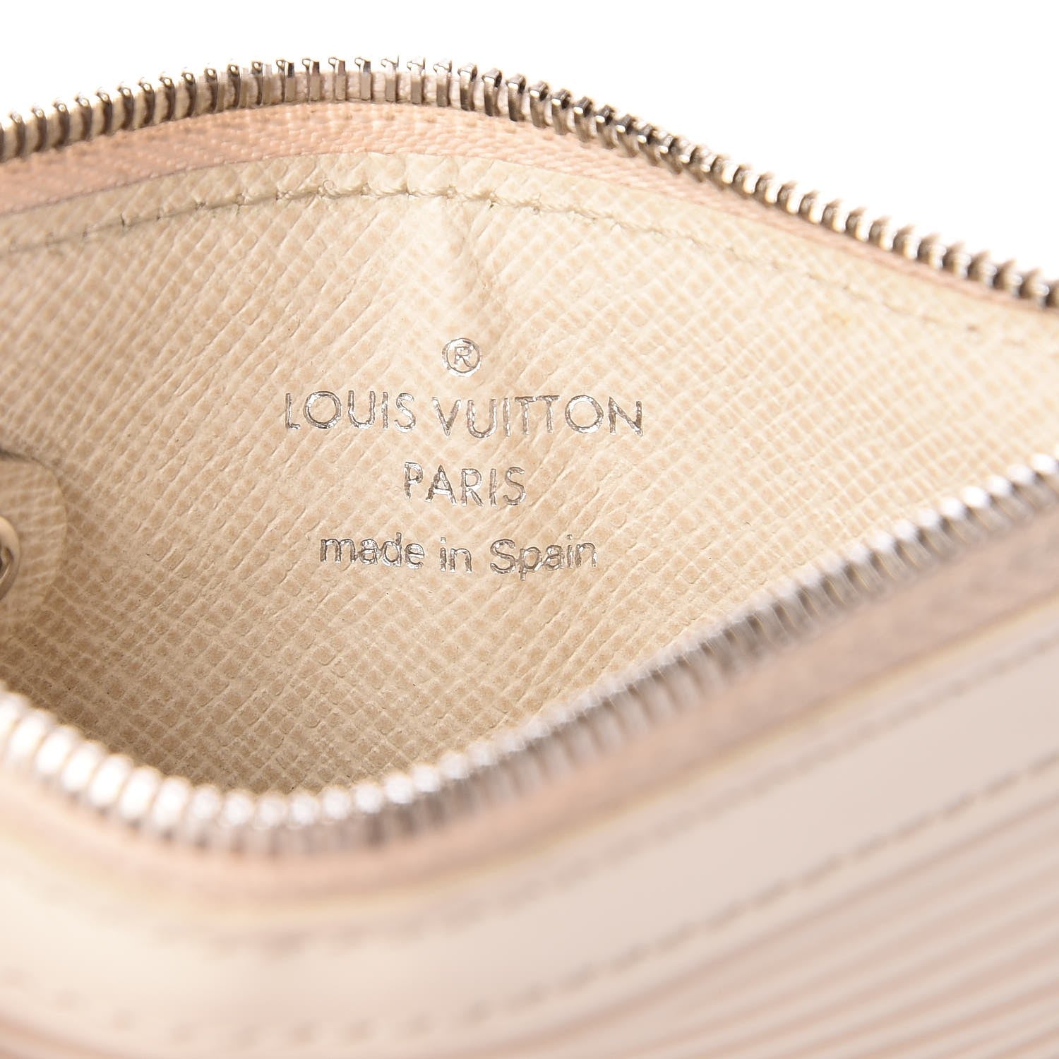 Louis Vuitton Epi Key Pouch Ivory 6 of 8