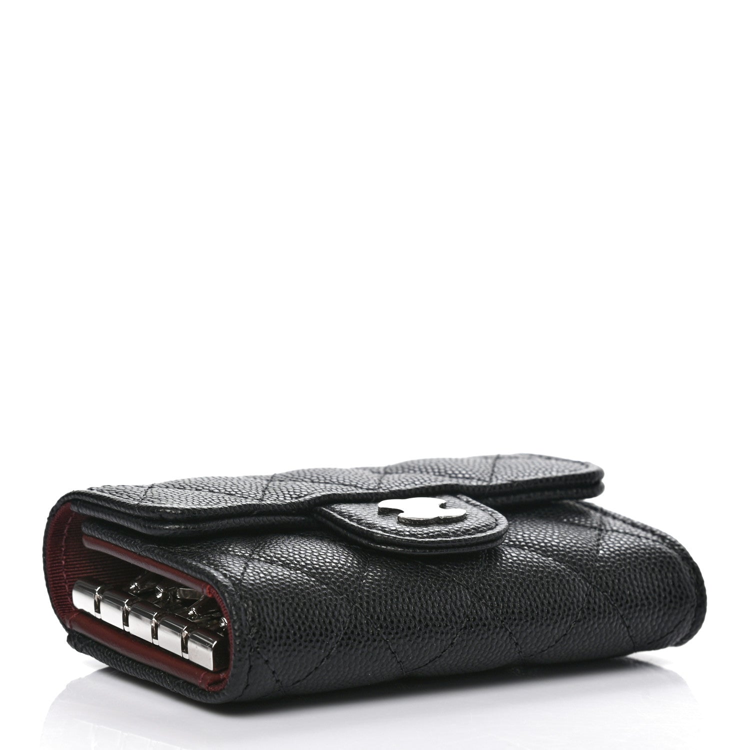 Chanel Caviar Quilted Classic 4 Key Holder Wallet Black 4 of 8