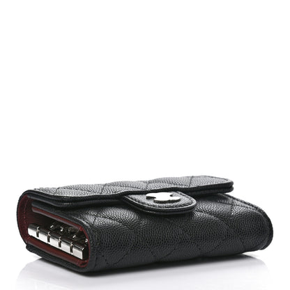 Chanel Caviar Quilted Classic 4 Key Holder Wallet Black 4 of 8
