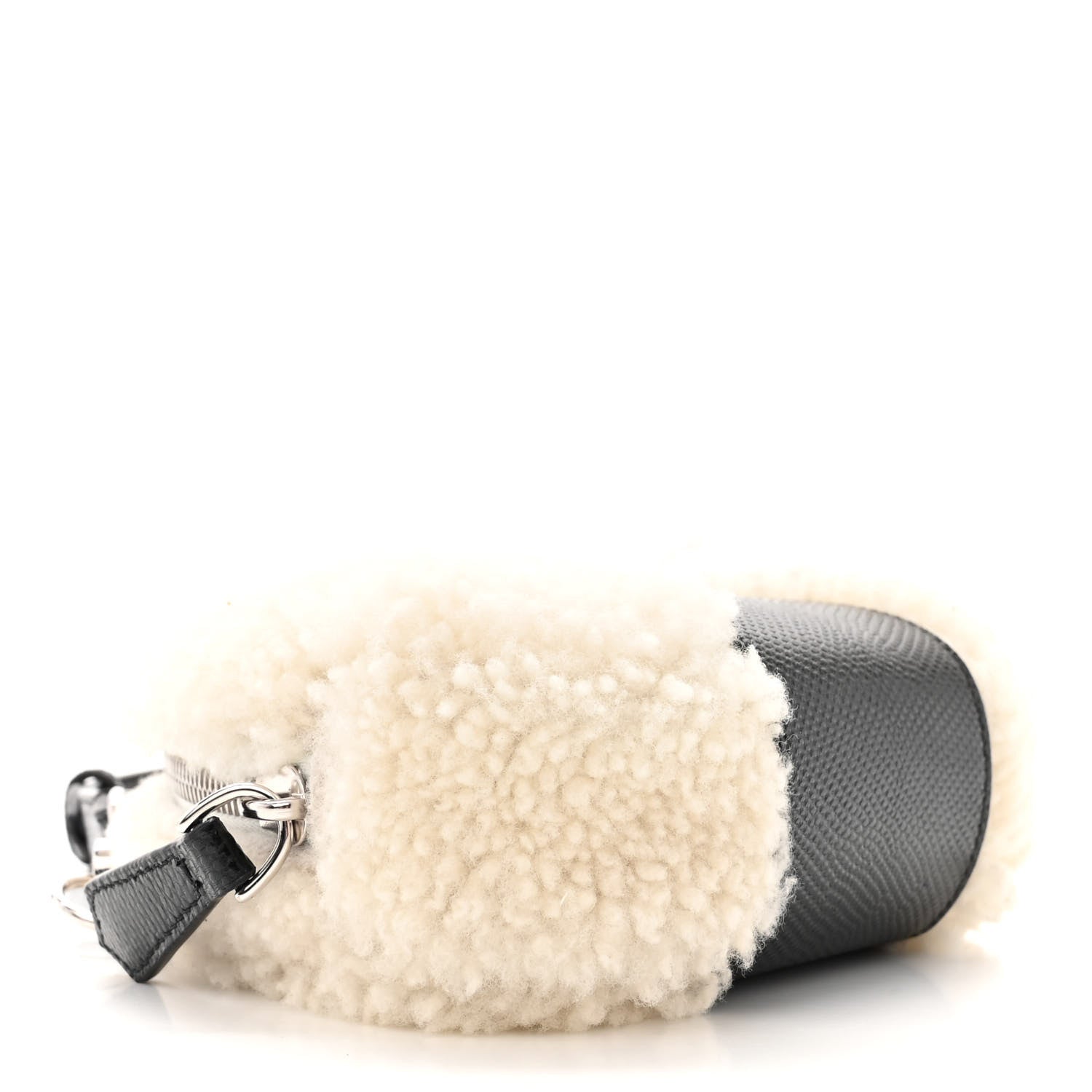 Fendi Sheepskin Karung Miniature Charm White Ice Verde Alga 4 of 13