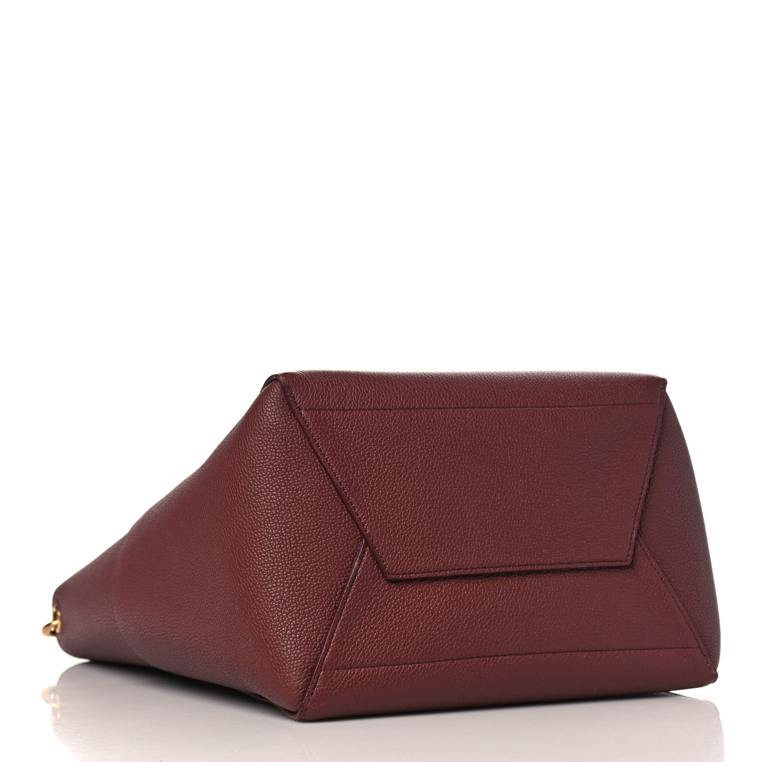 Celine Soft Grained Calfskin Sangle Bucket Bag Burgundy 4 of 9