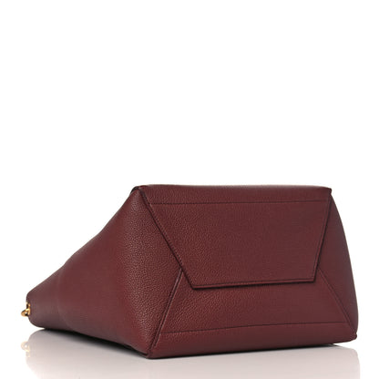 Celine Soft Grained Calfskin Sangle Bucket Bag Burgundy 4 of 9
