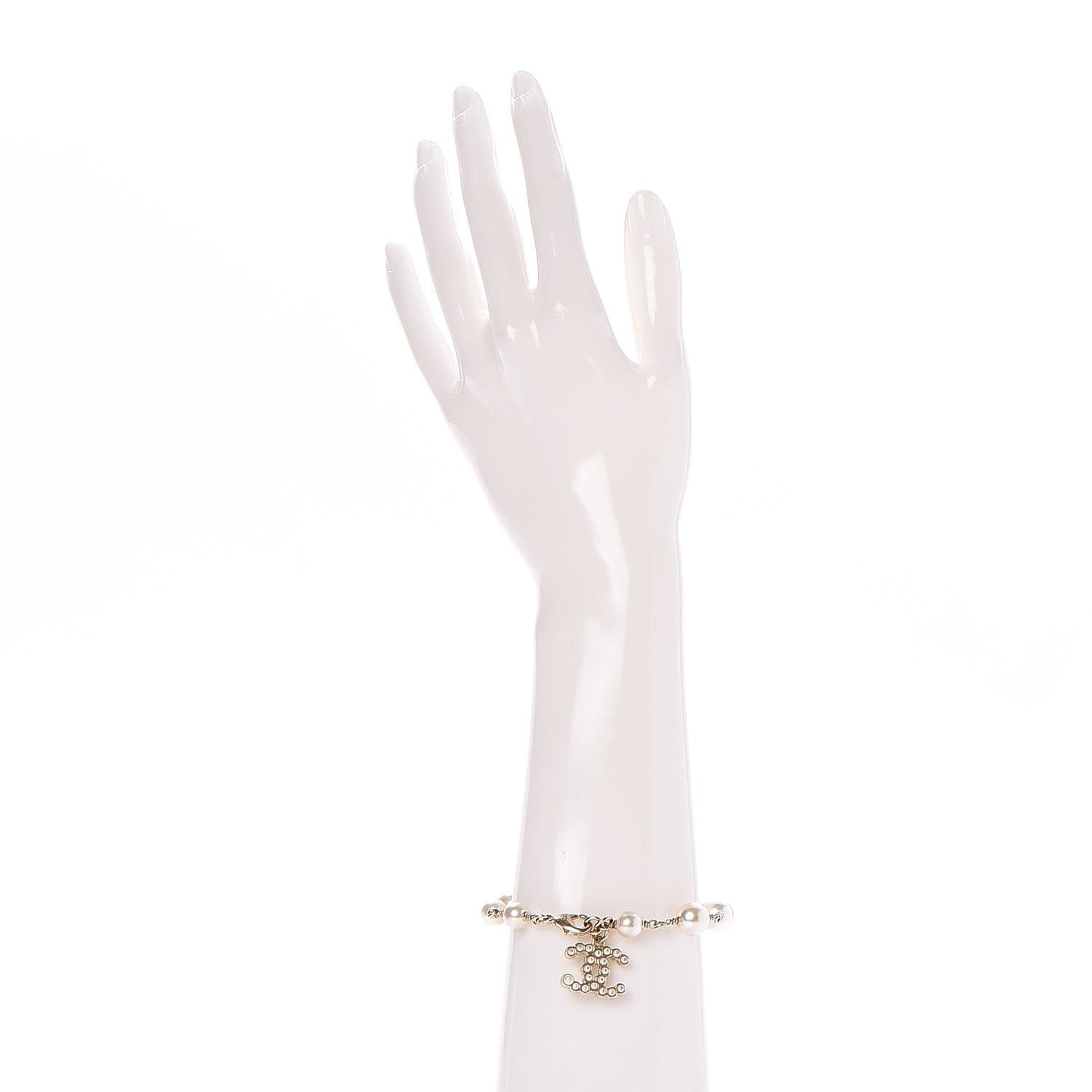 Pearl CC Bracelet Gold