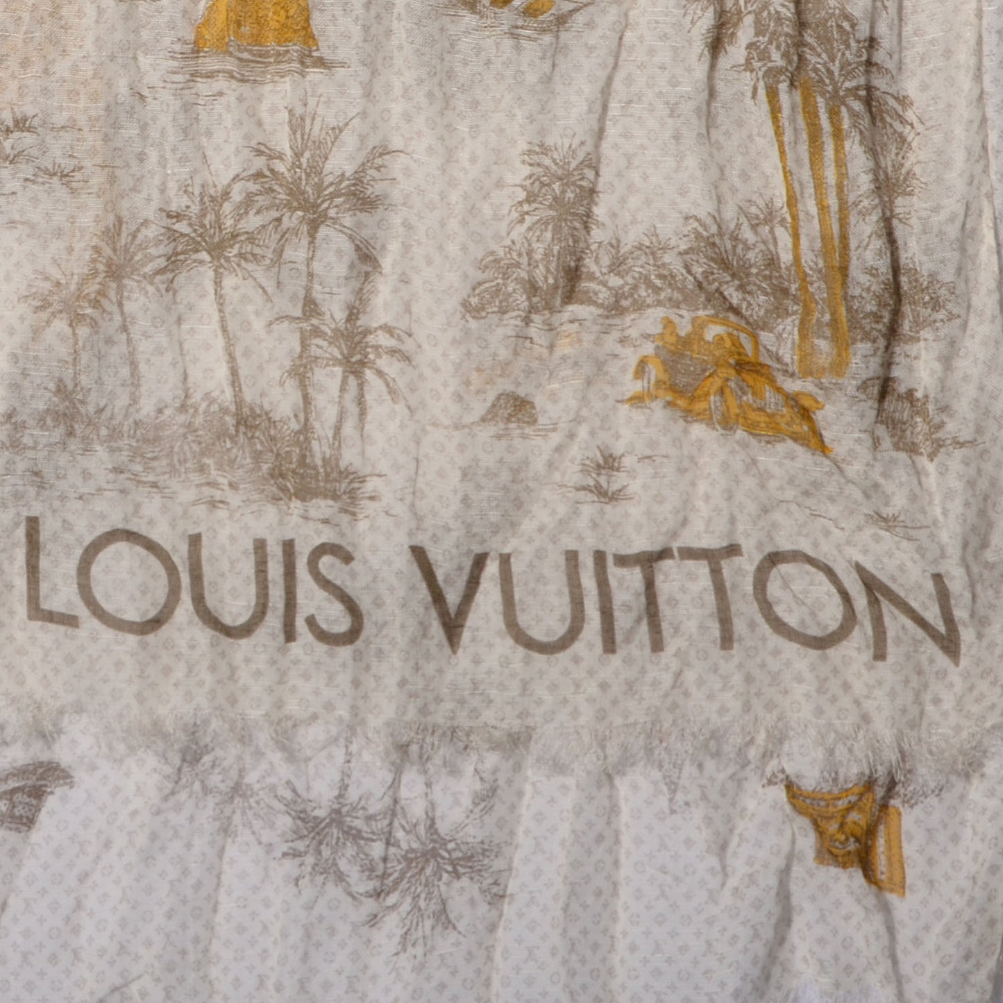 Cotton Linen Toile Etole De Louis Pareo Beige