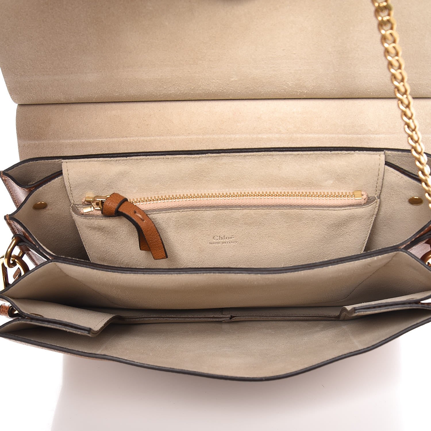 Chloe Goatskin Medium Faye Shoulder Bag Caramel 5 of 8