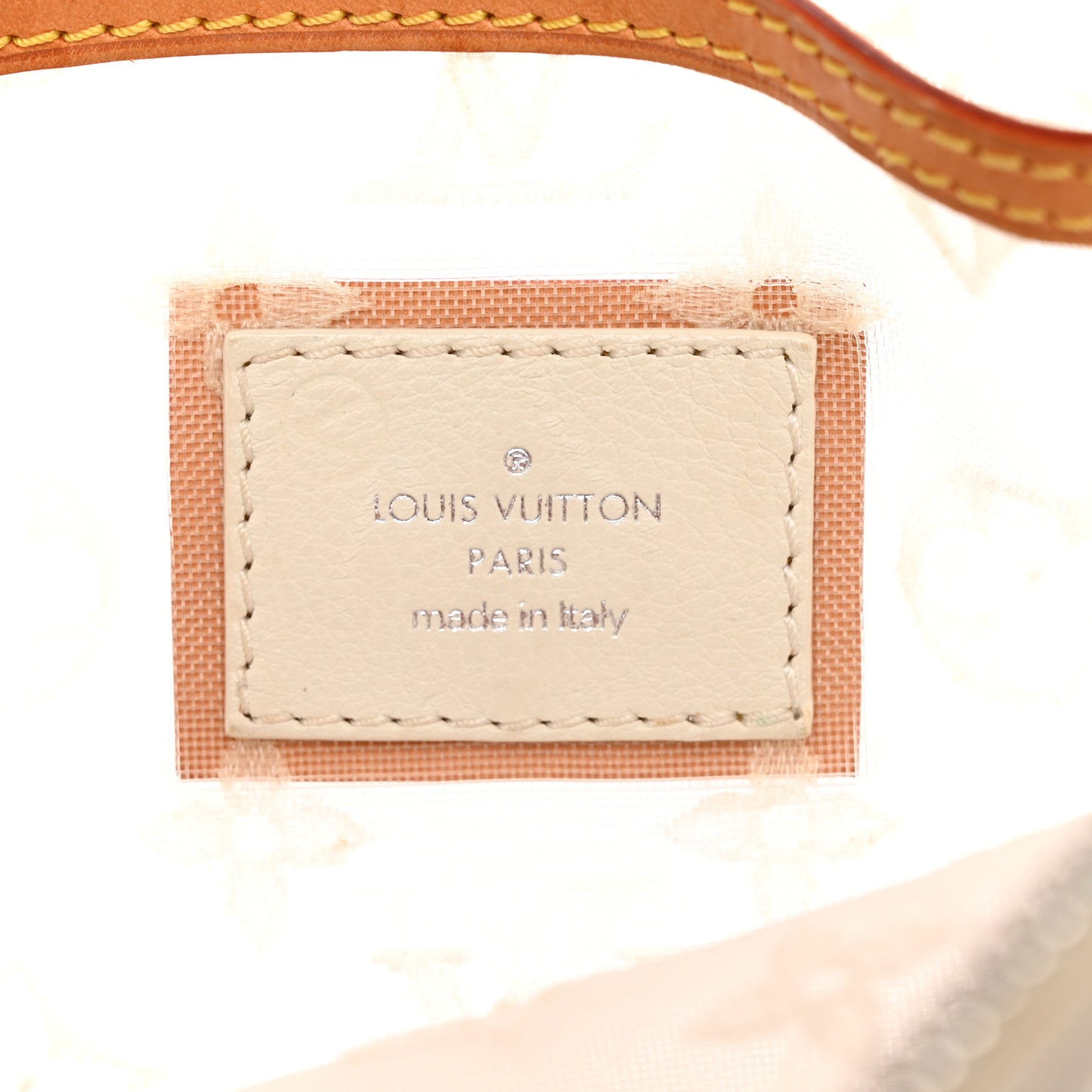 Monogram Transparence Transparent Lockit Clutch White