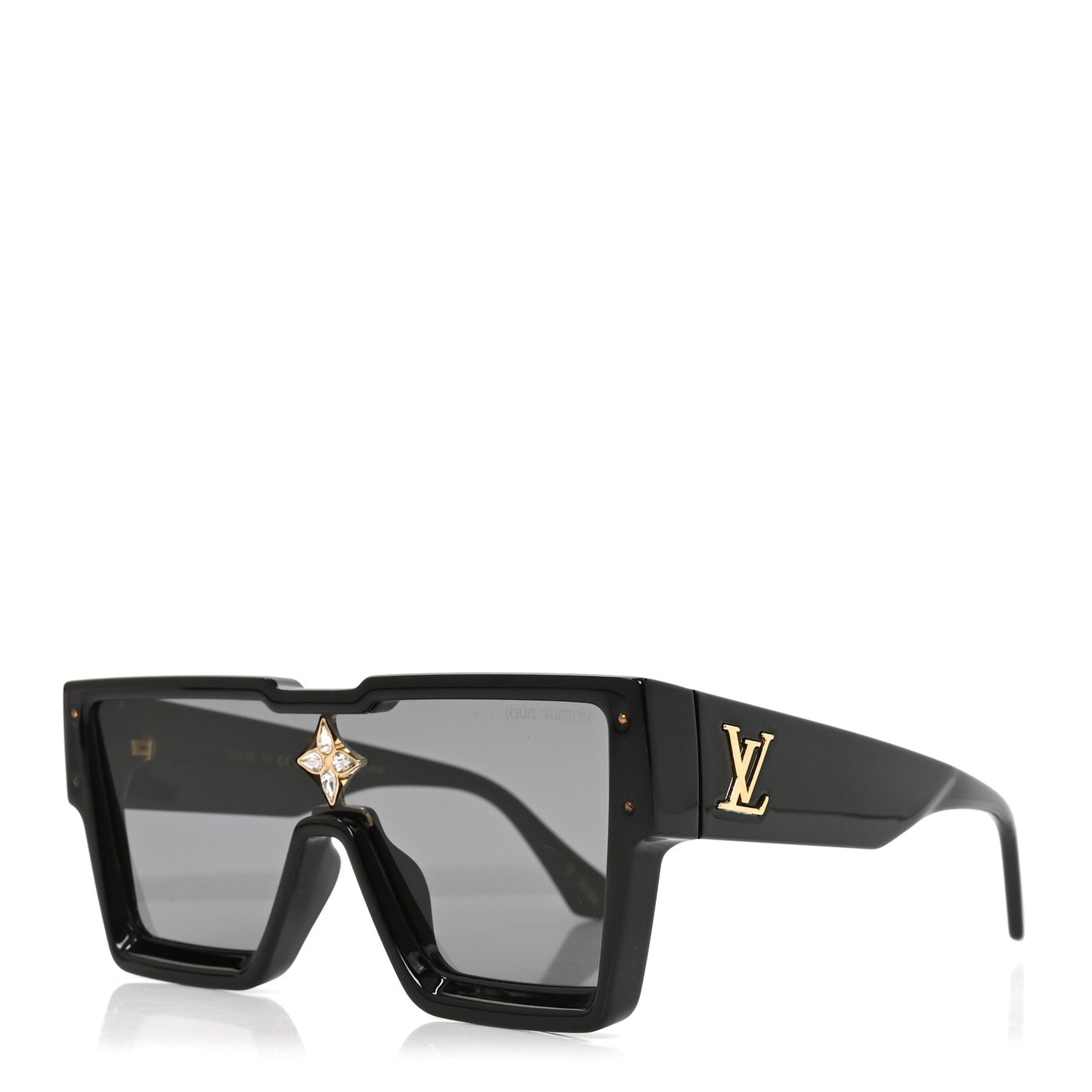 Acetate Swarovski Crystal Cyclone Sunglasses Z1578E Black