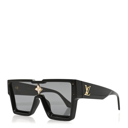 Louis Vuitton Acetate Swarovski Crystal Cyclone Sunglasses Z1578E Black 1 of 7