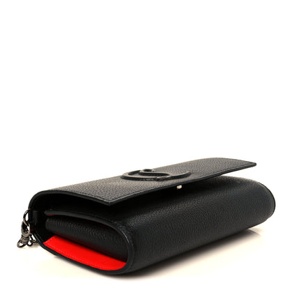 Christian Louboutin Grained Calfskin By My Side Wallet On Chain Black 4 of 11