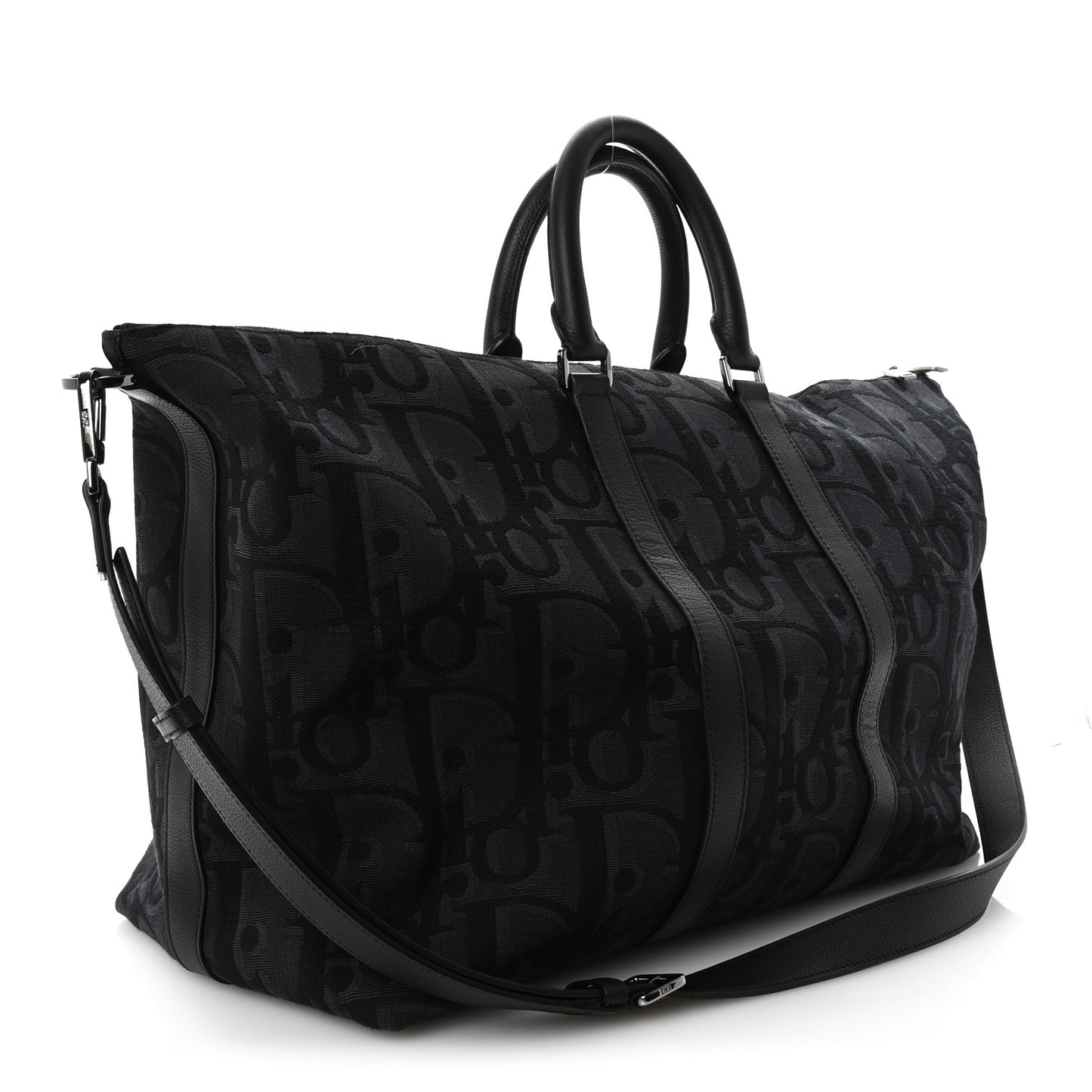Maxi Oblique Jacquard Weekender 45 Black
