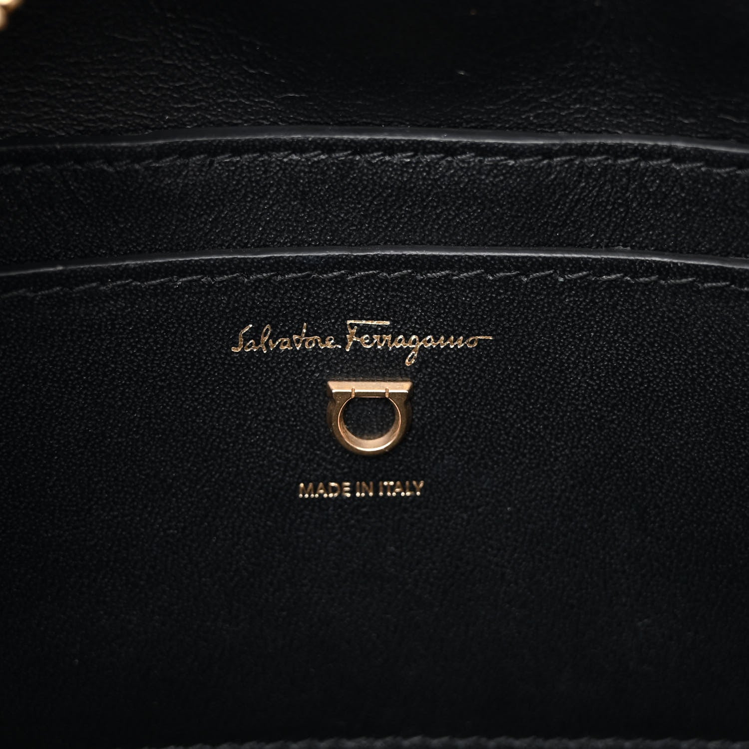 Salvatore Ferragamo Calfskin Quilted Gancini Camera Bag Black 6 of 11