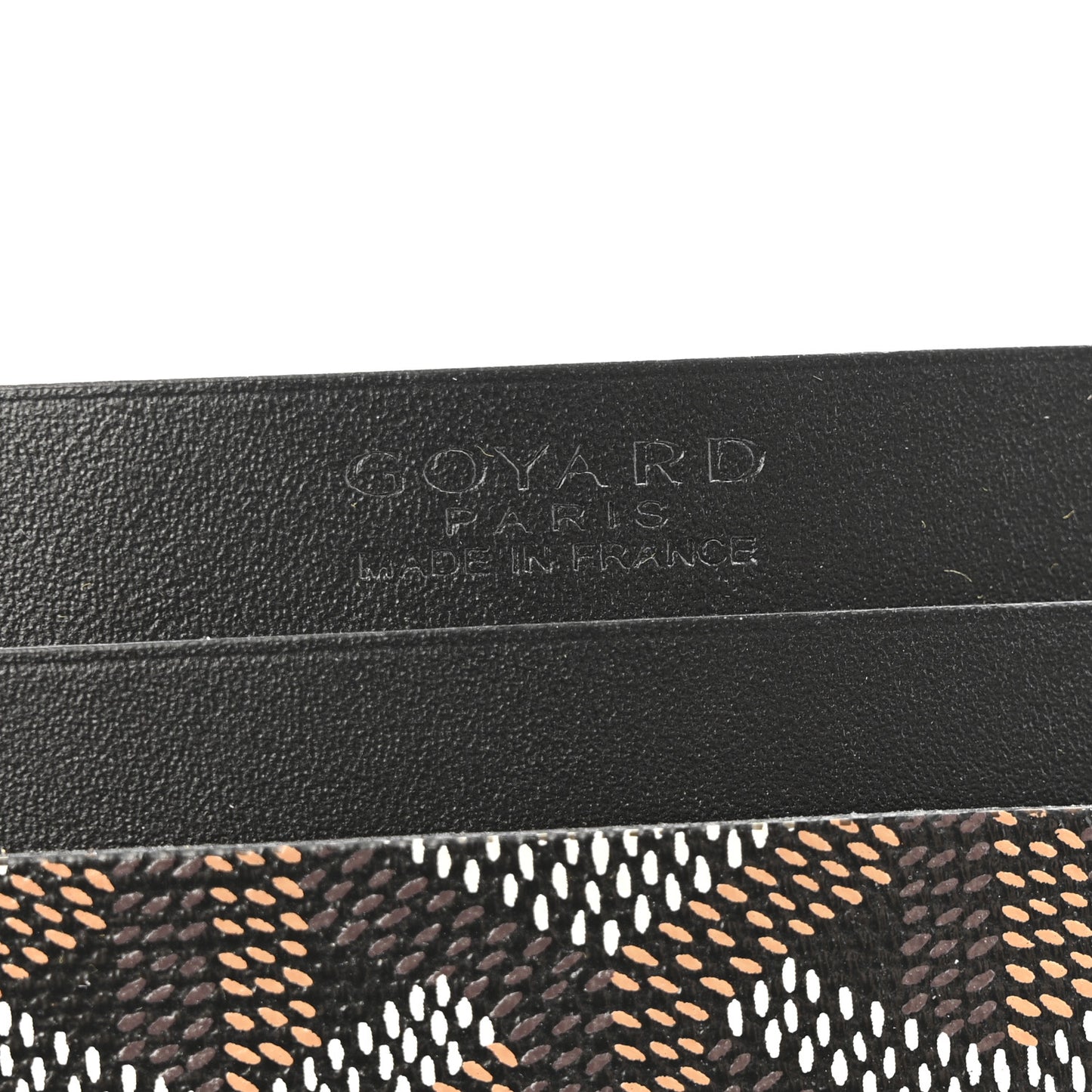 Goyardine Saint Sulpice Card Holder Black