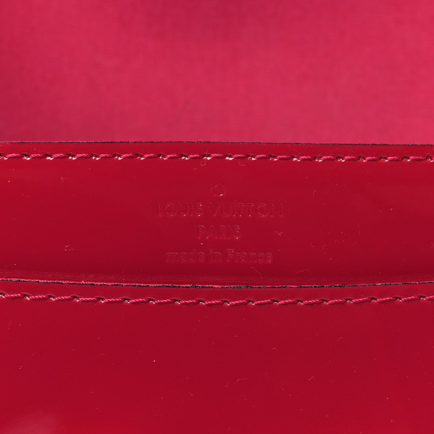Louis Vuitton Patent Louise Clutch Rose Indien 6 of 7