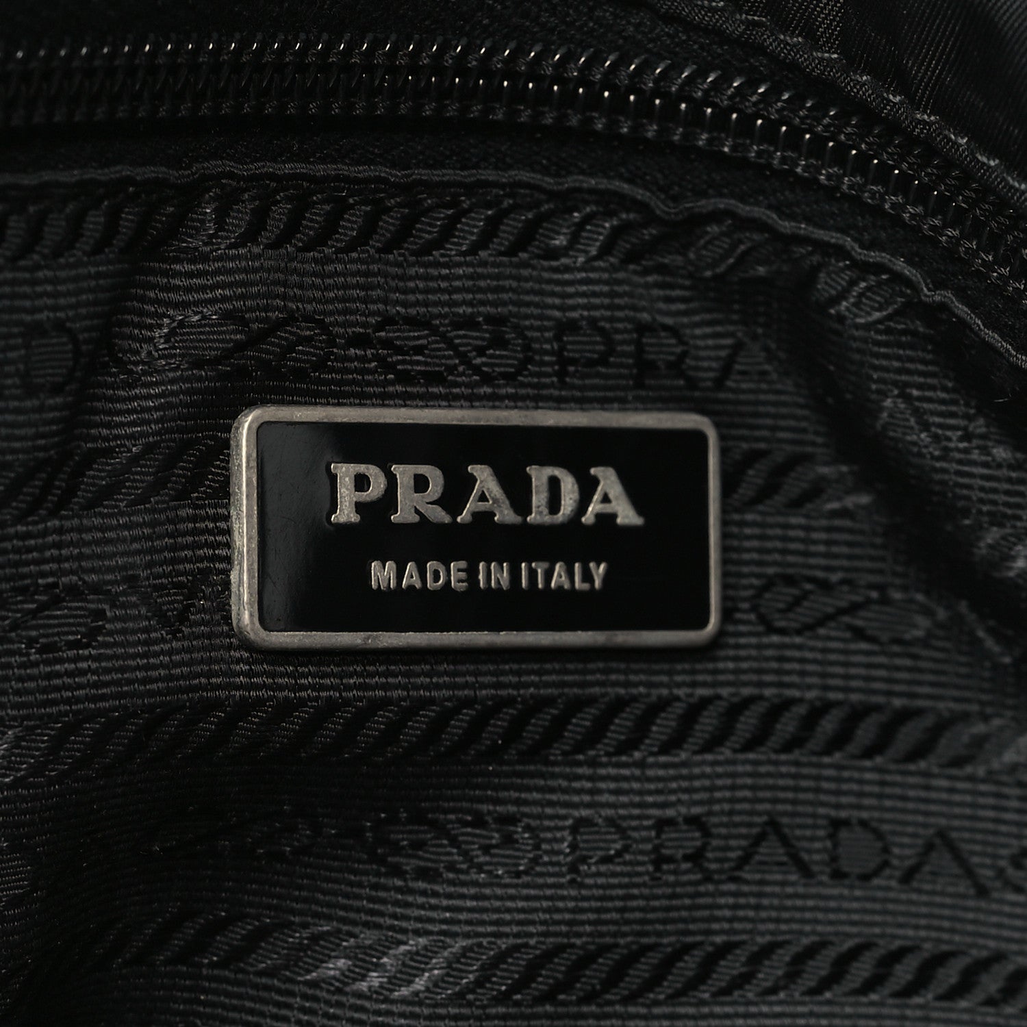 Prada Nylon Vela Drawstring Shopping Tote Black 6 of 15