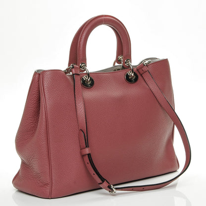 Christian Dior Bullcalf Large Diorissimo Tote Dark Pink 4 of 7