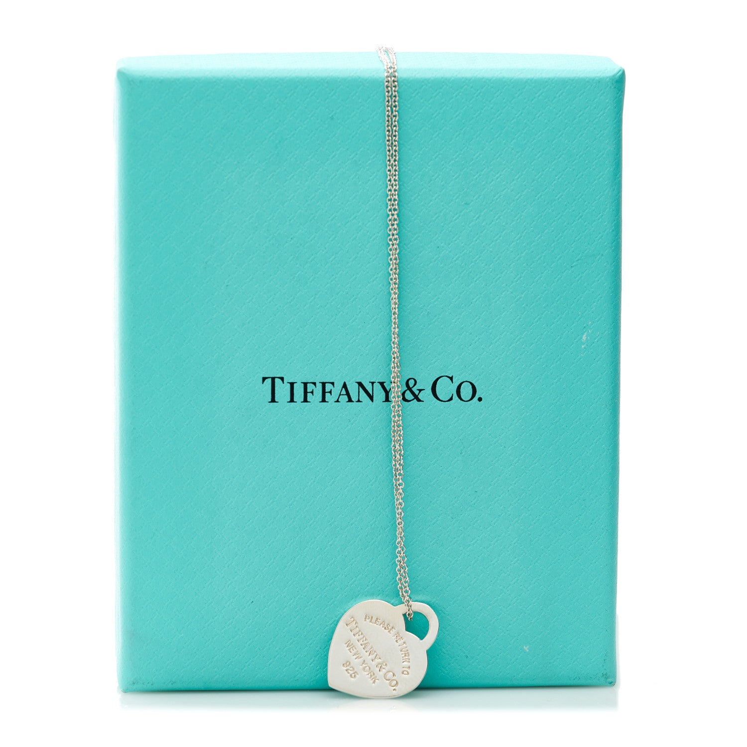 Tiffany Sterling Silver Small Return to Tiffany Heart Pendant Necklace 6 of 7