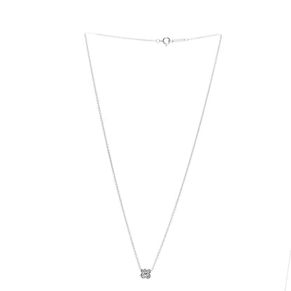 Tiffany Platinum Diamond .18ctw Flower Pendant Necklace 3 of 6