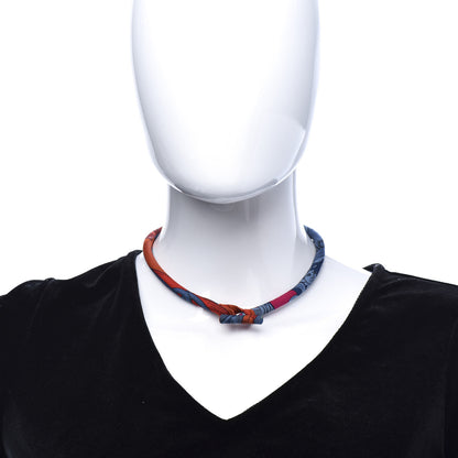 Hermes Silk Collier En Soie Petit H Necklace 2 of 6