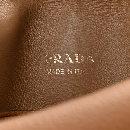 Prada Vitello Daino Flap Shoulder Bag Caramel 7 of 13