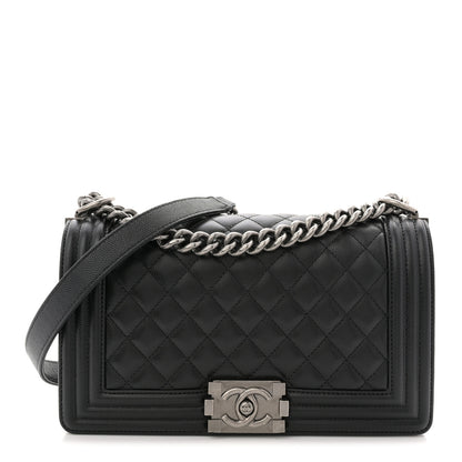 Chanel Caviar Quilted Medium Boy Flap Black 1 of 11