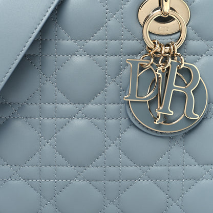Christian Dior Lambskin Cannage Small My ABCDior Lady Dior Cloud Blue 8 of 10