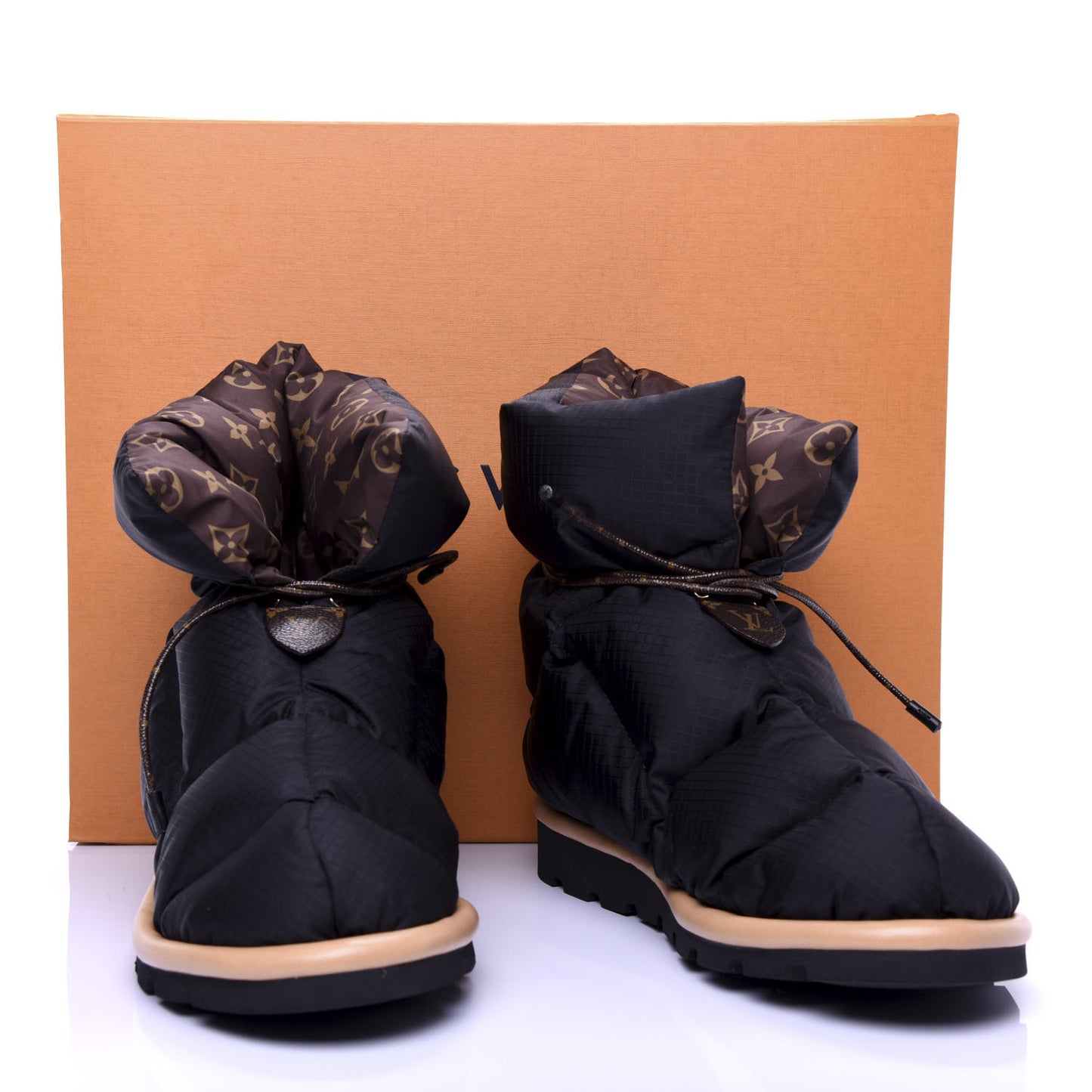 Nylon Monogram Pillow Comfort Ankle Boot 40 Black
