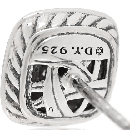 David Yurman Sterling Silver Diamond 5mm Pave Albion Earrings 4 of 4