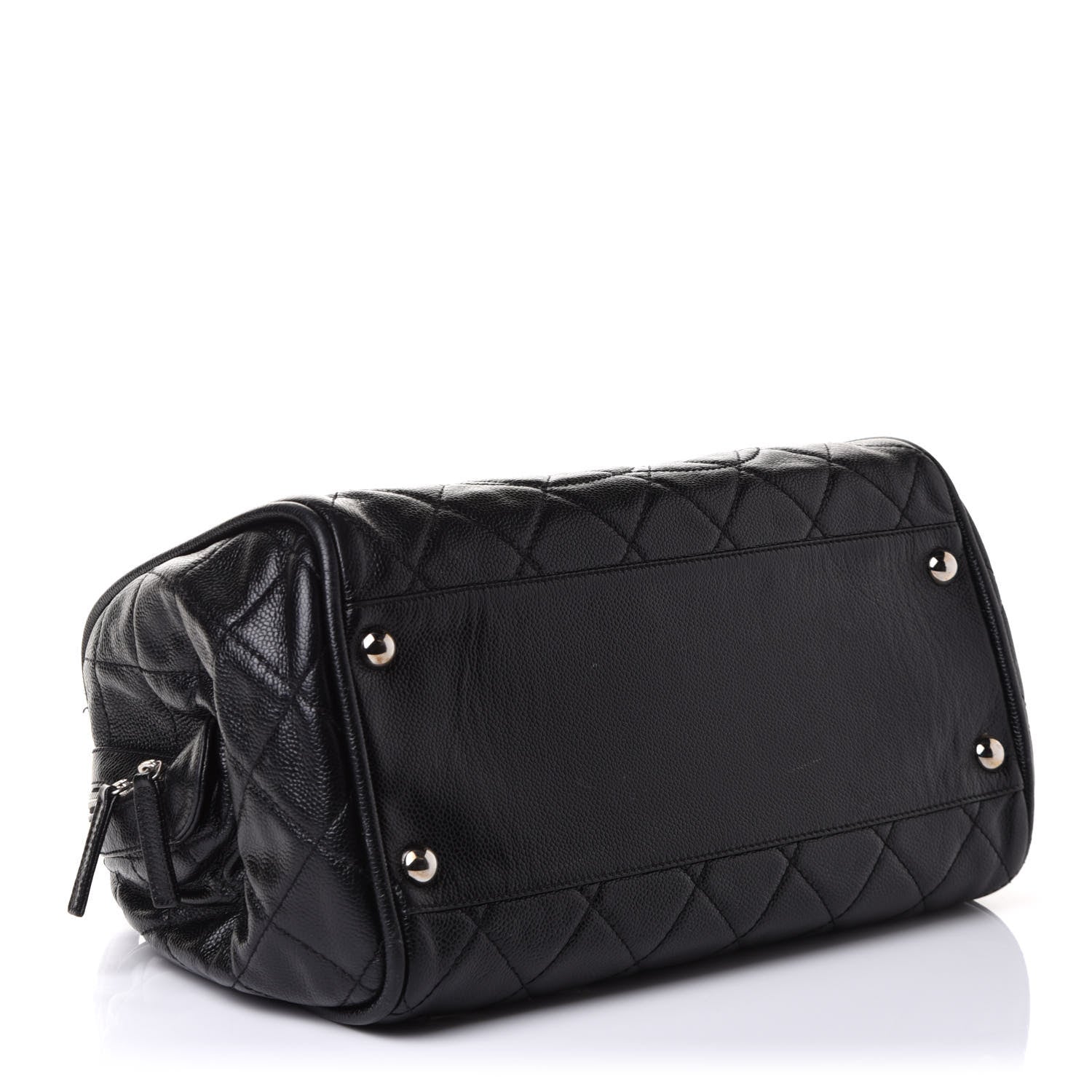 Chanel Caviar Quilted CC Timeless Bowler Black 3 of 11