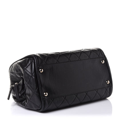 Chanel Caviar Quilted CC Timeless Bowler Black 3 of 11