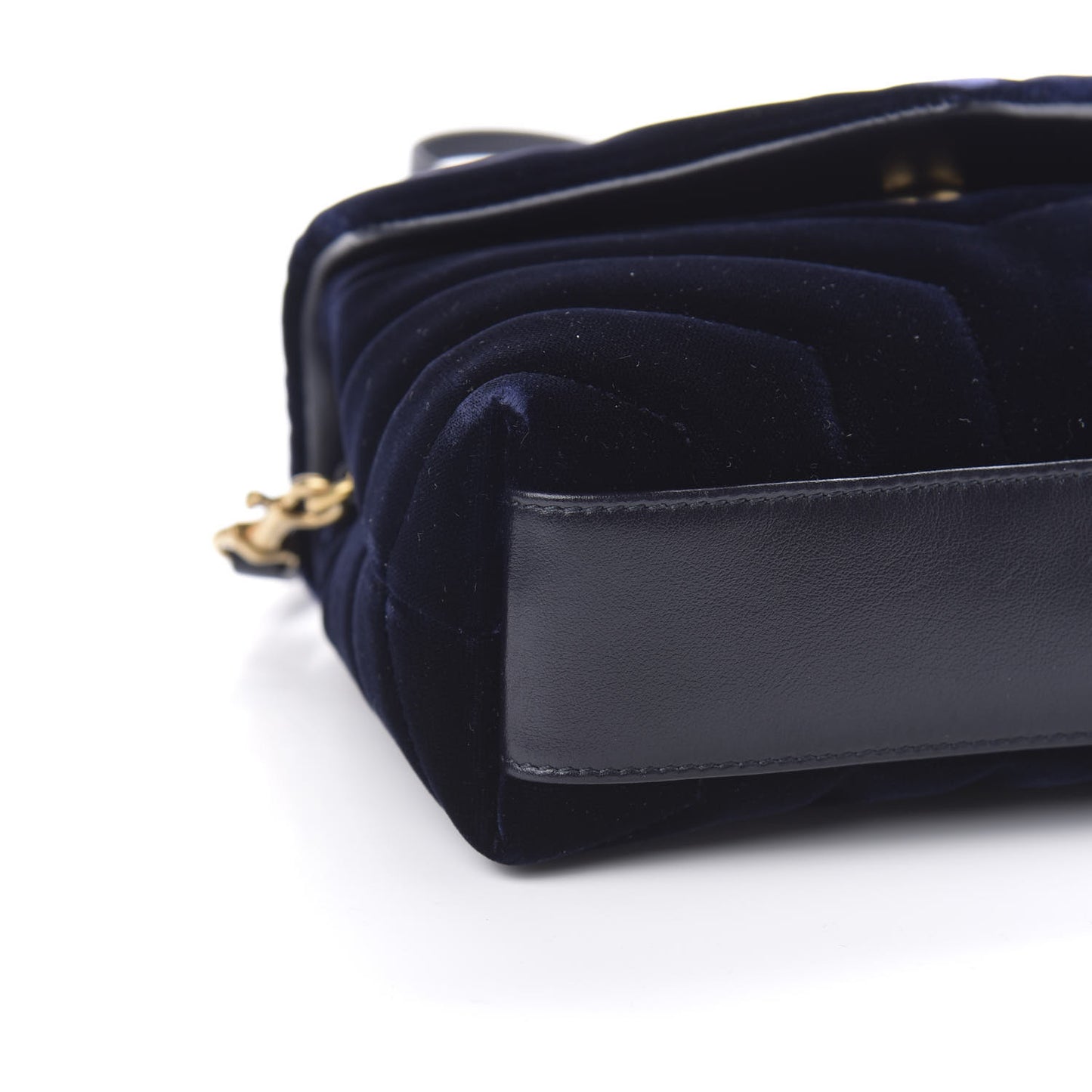 Velvet Y Quilted Monogram Toy Loulou Crossbody Navy