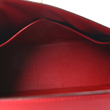Hermes Tadelakt Kelly Sellier 32 Rouge Vif 5 of 12