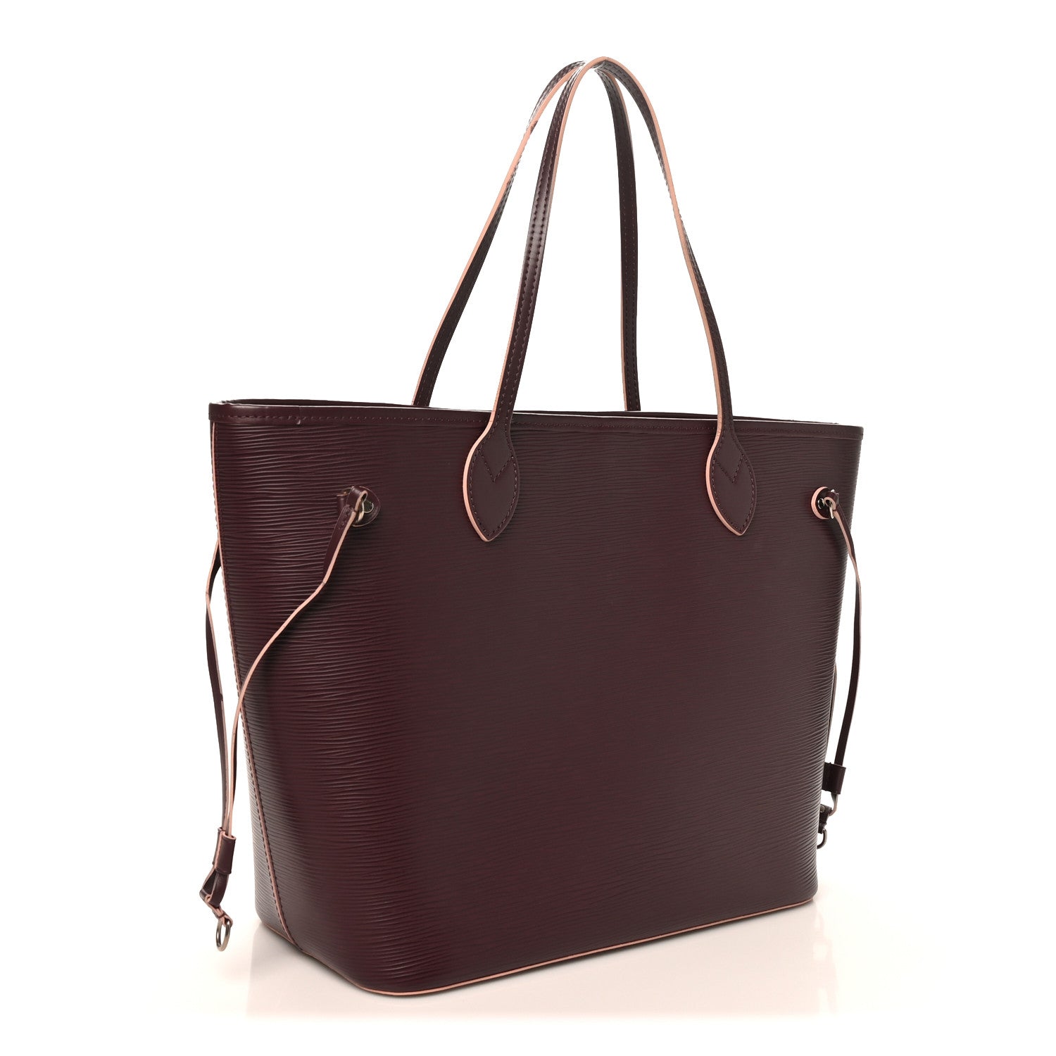 Louis Vuitton Epi Neverfull MM Prune Rose Poudre 4 of 11