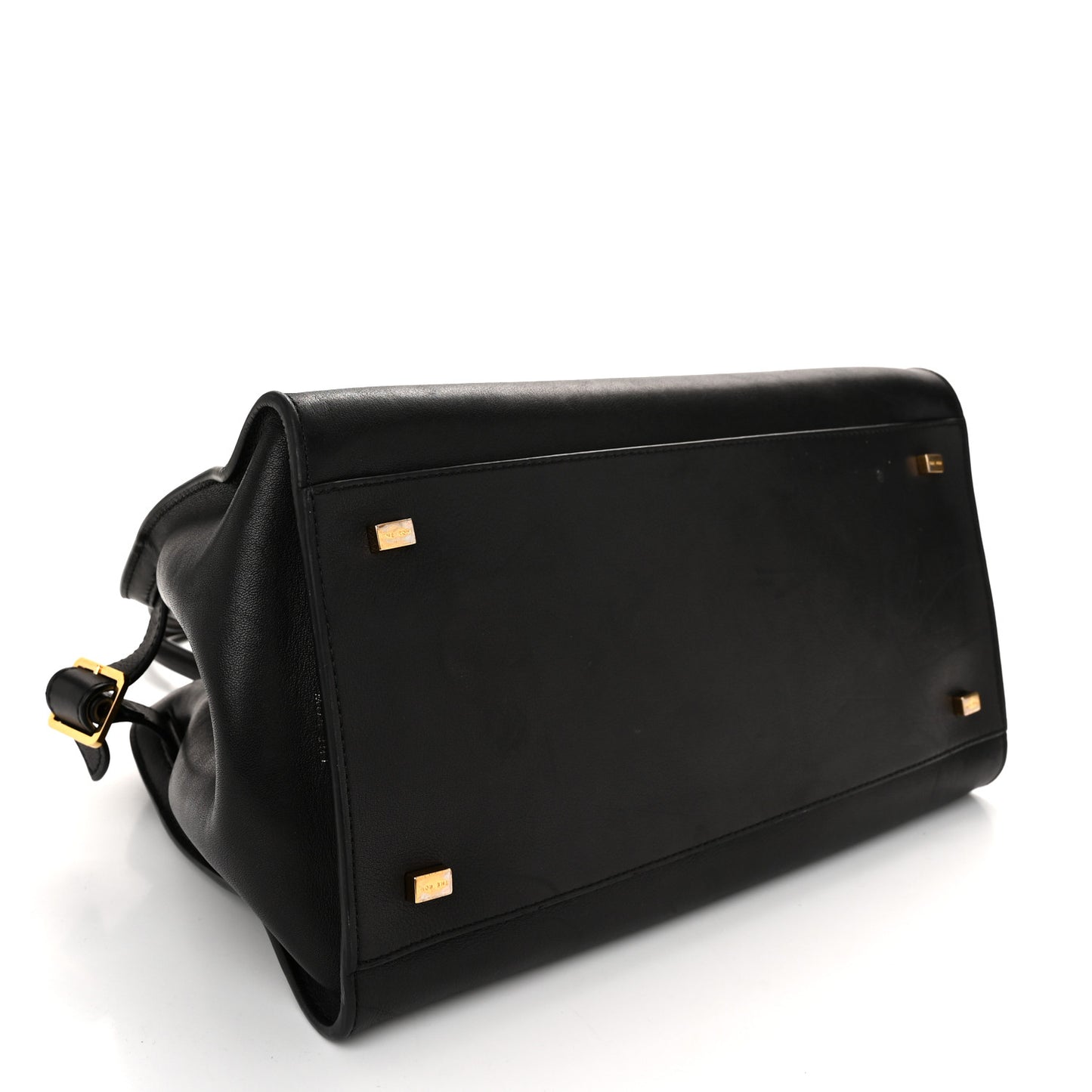 Polished Saddle Calfskin Soft Margaux 12 Black