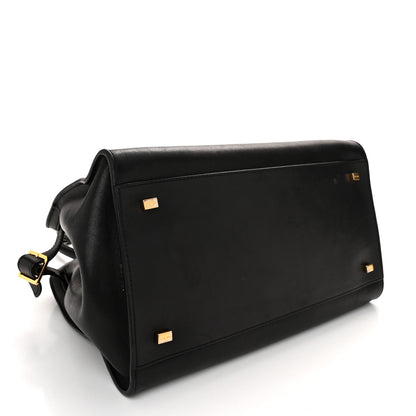 The Row Polished Saddle Calfskin Soft Margaux 12 Black 4 of 12