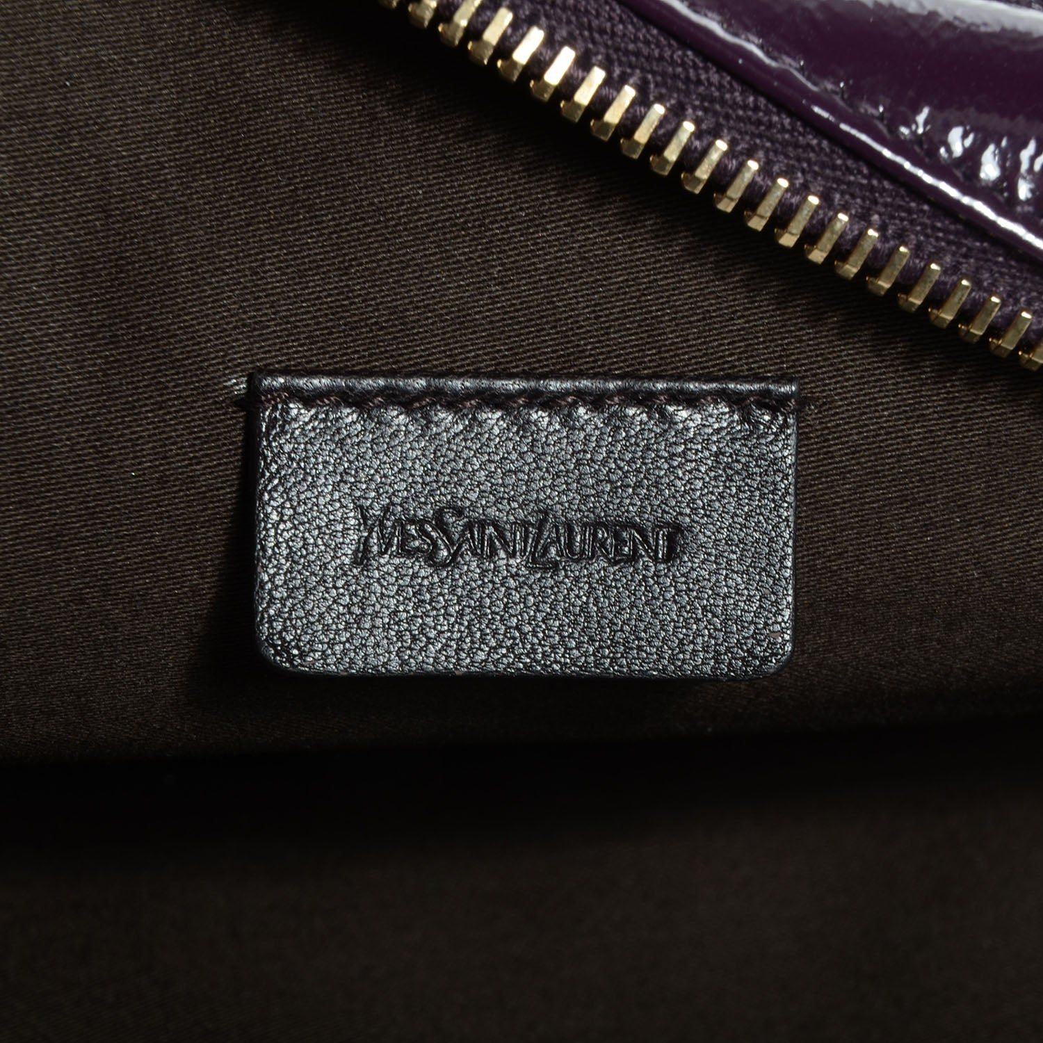 Saint Laurent Patent Muse Cosmetic Case Purple 6 of 7