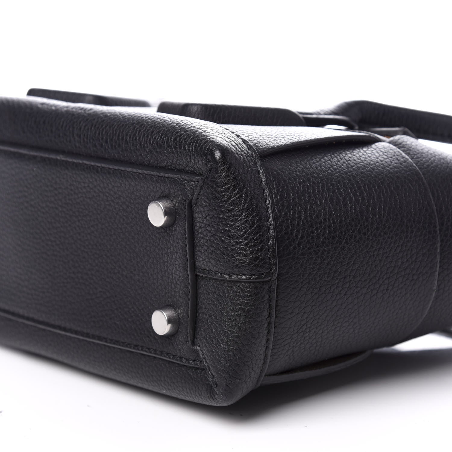 Bottega Veneta Grained Calfskin Mini Maxi Intrecciato Arco 33 Black 8 of 9