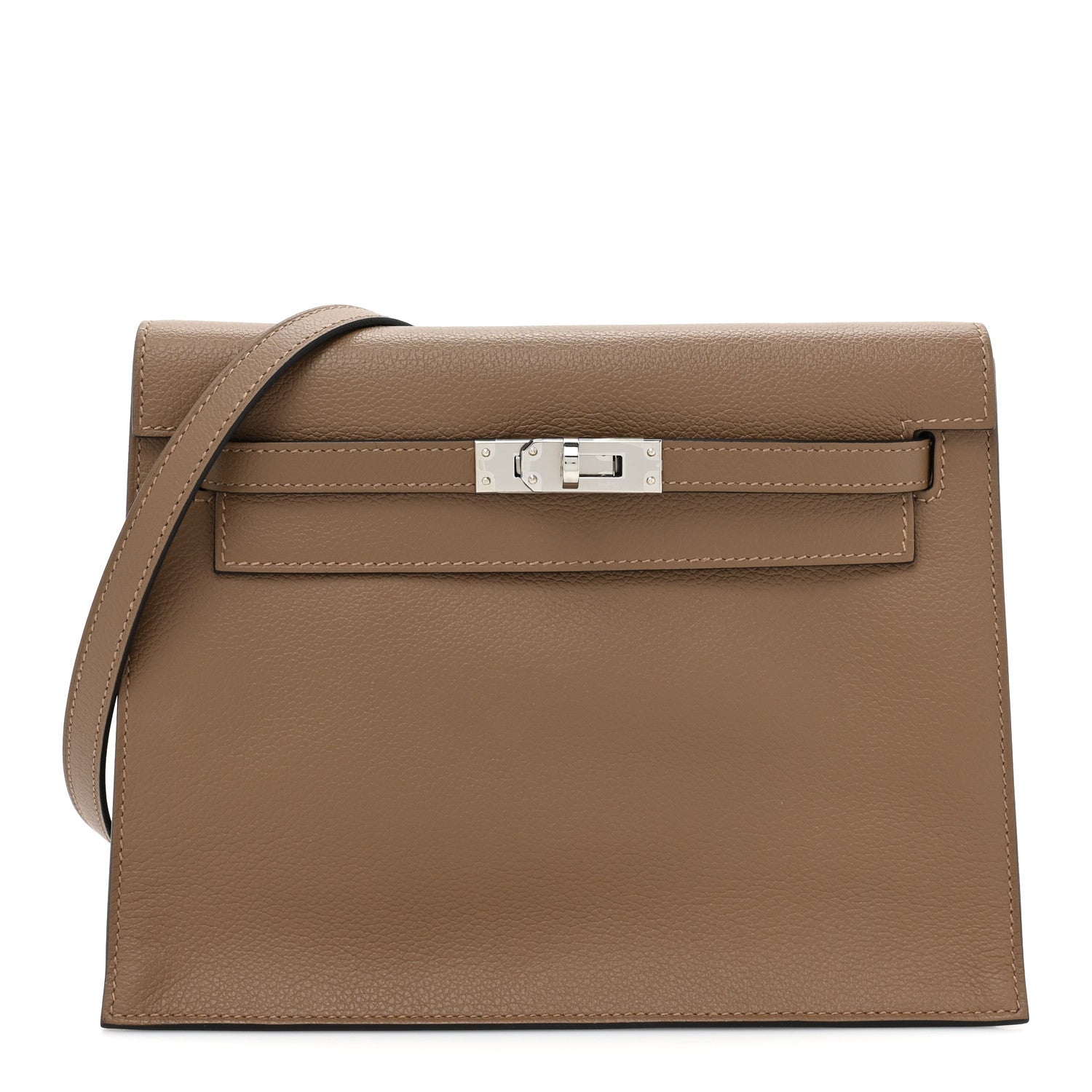 Hermes Evercolor Verso Kelly Danse II Belt Beige De Weimar Bleu du Nord 1 of 9