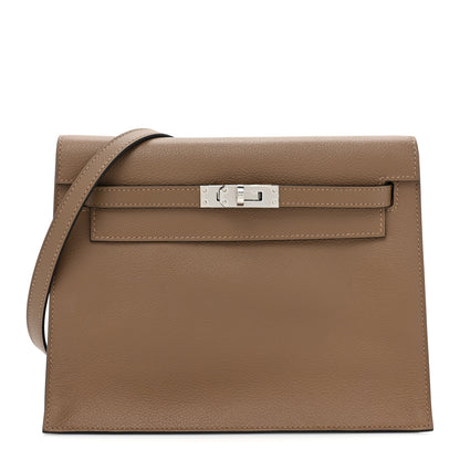 Hermes Evercolor Verso Kelly Danse II Belt Beige De Weimar Bleu du Nord 1 of 9