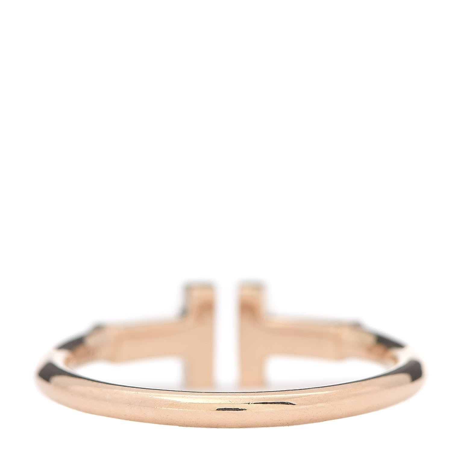 Tiffany 18K Rose Gold T Wire Ring 53 6.5 3 of 5