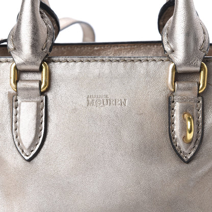Alexander McQueen Metallic Calfskin Mini Padlock Tote Skin 10 of 11