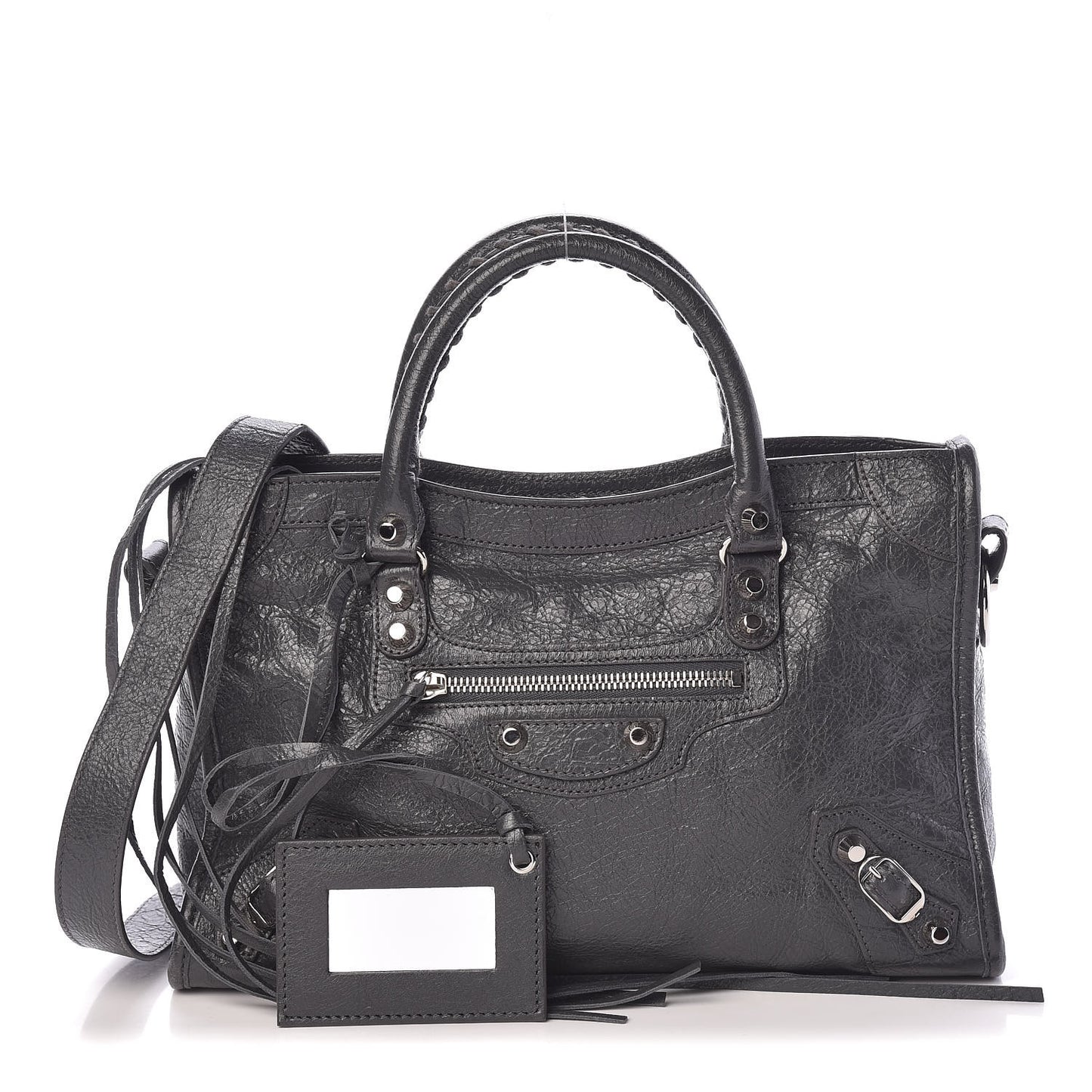 Agneau Classic Silver Hardware S City Gris Fossile